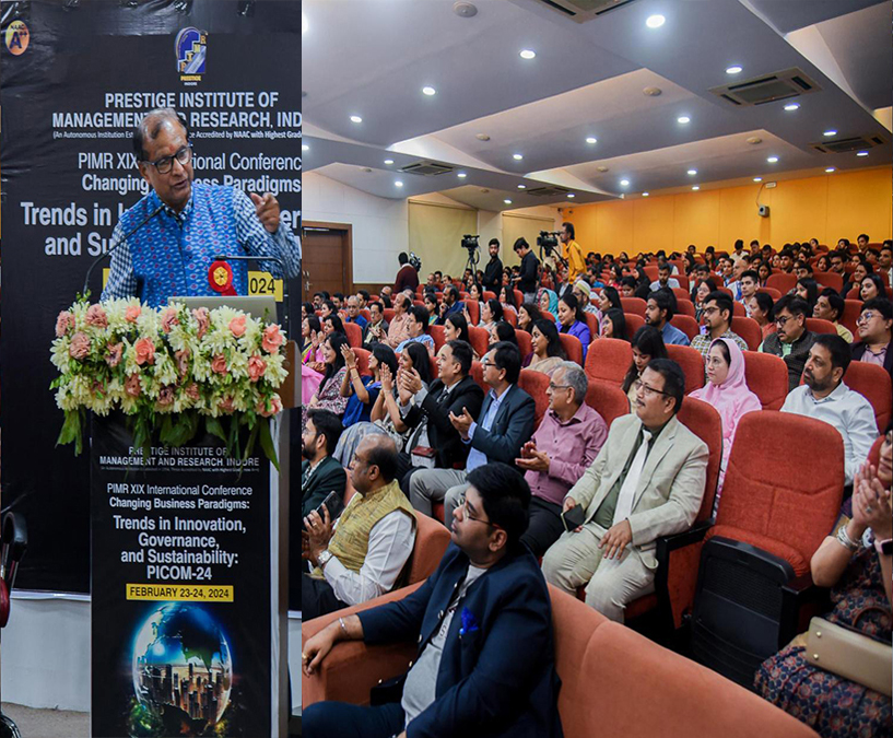 Dr. P K Singh addressing the gathering during International Conference